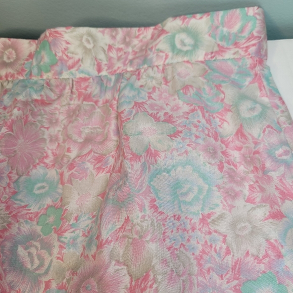Pencil Skirt Floral Secretary Geek Pink Union Made in USA Women's Vintage Size 8 - Picture 8 of 10
